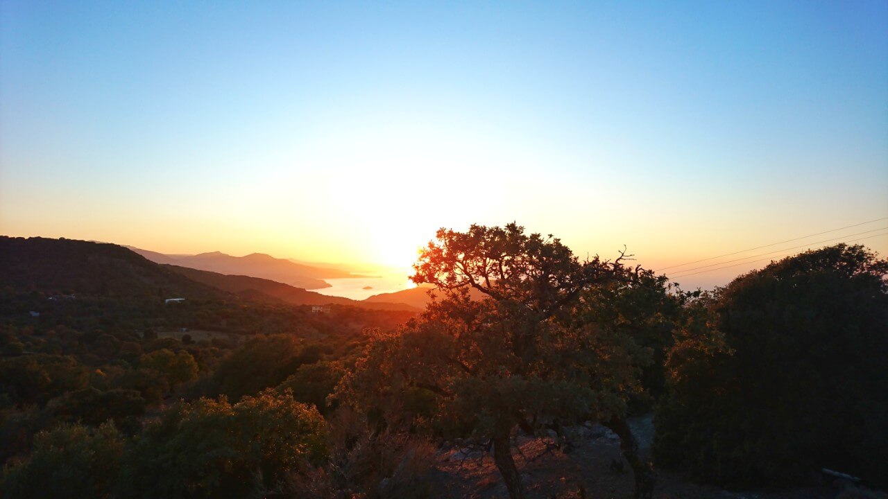 Zachód słońca Lesbos
