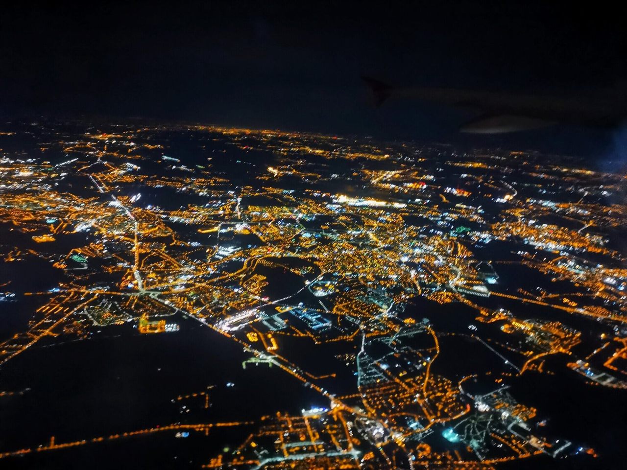 Widok na Dubaj z samolotu